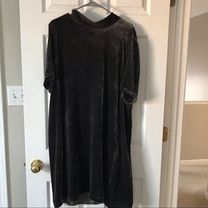 Eileen Fisher Gray Velvet Dress